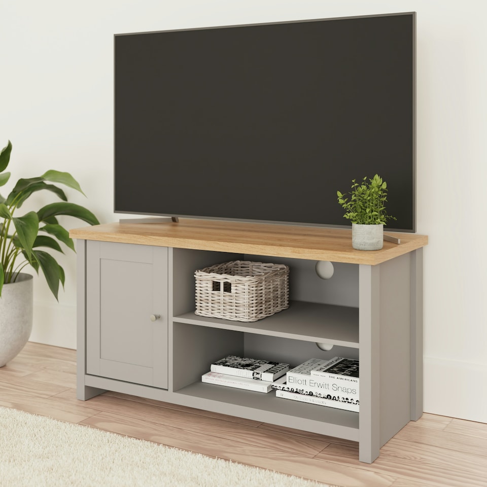 image 1 of GFW Lancaster Small TV Cabinet - Grey