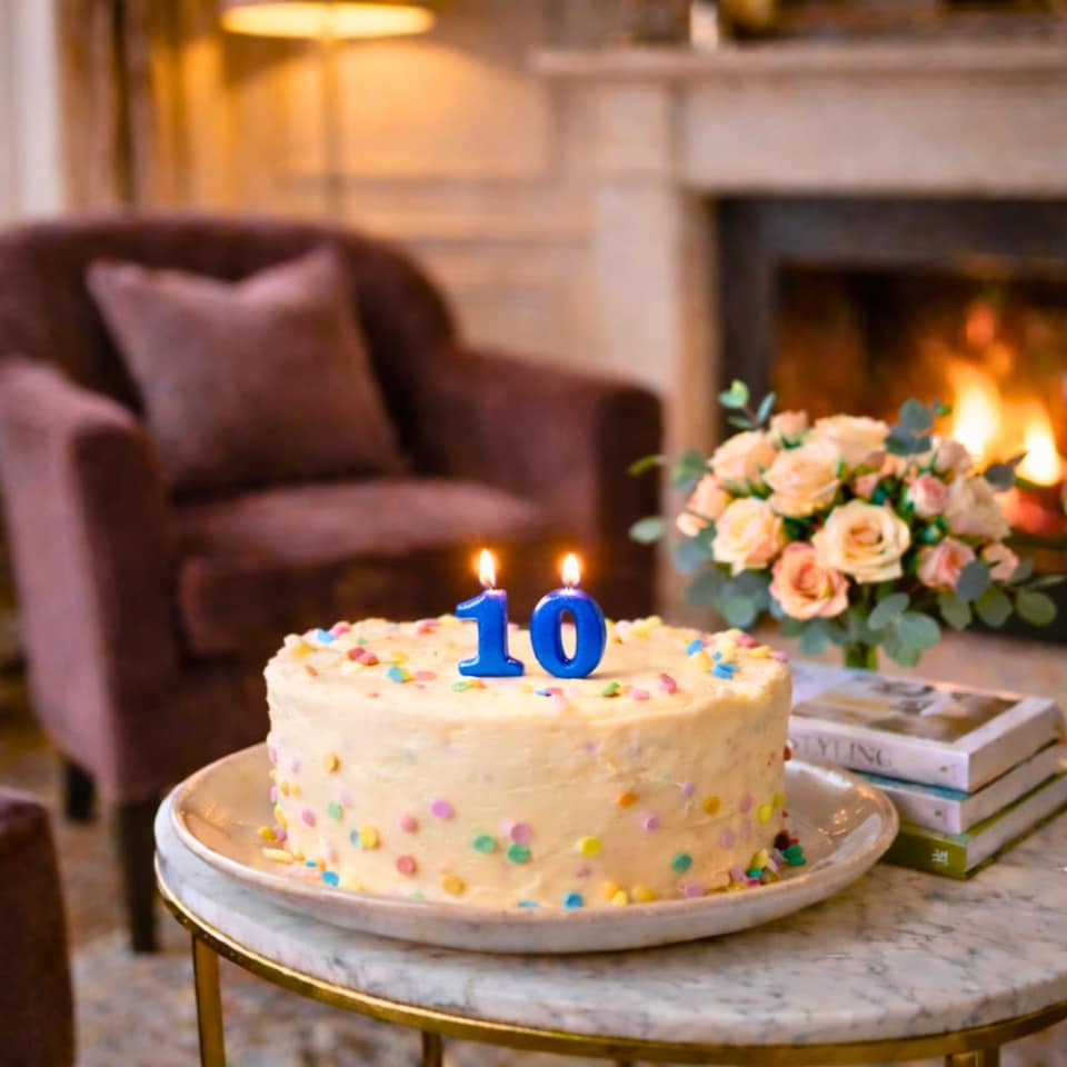 image 1 of Blue 0 Number Candle Birthday Anniversary Party Cake Decorations Topper | Blue