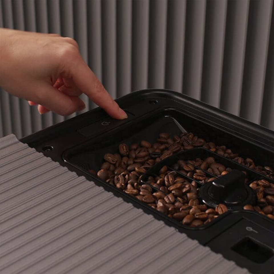 image 1 of KitchenAid Fully Automatic Espresso Machine Removable Bean Hopper with Lid