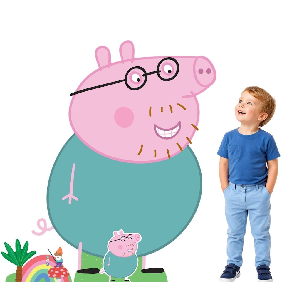 image 1 of Daddy Pig (Peppa Pig) Cardboard Cutouts Decoration Pack