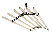 Clothing Airer Ceiling Pulley - Black - 2.4m