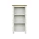 image 4 of Taberno Oak 3 Tier Bookcase Linen White White