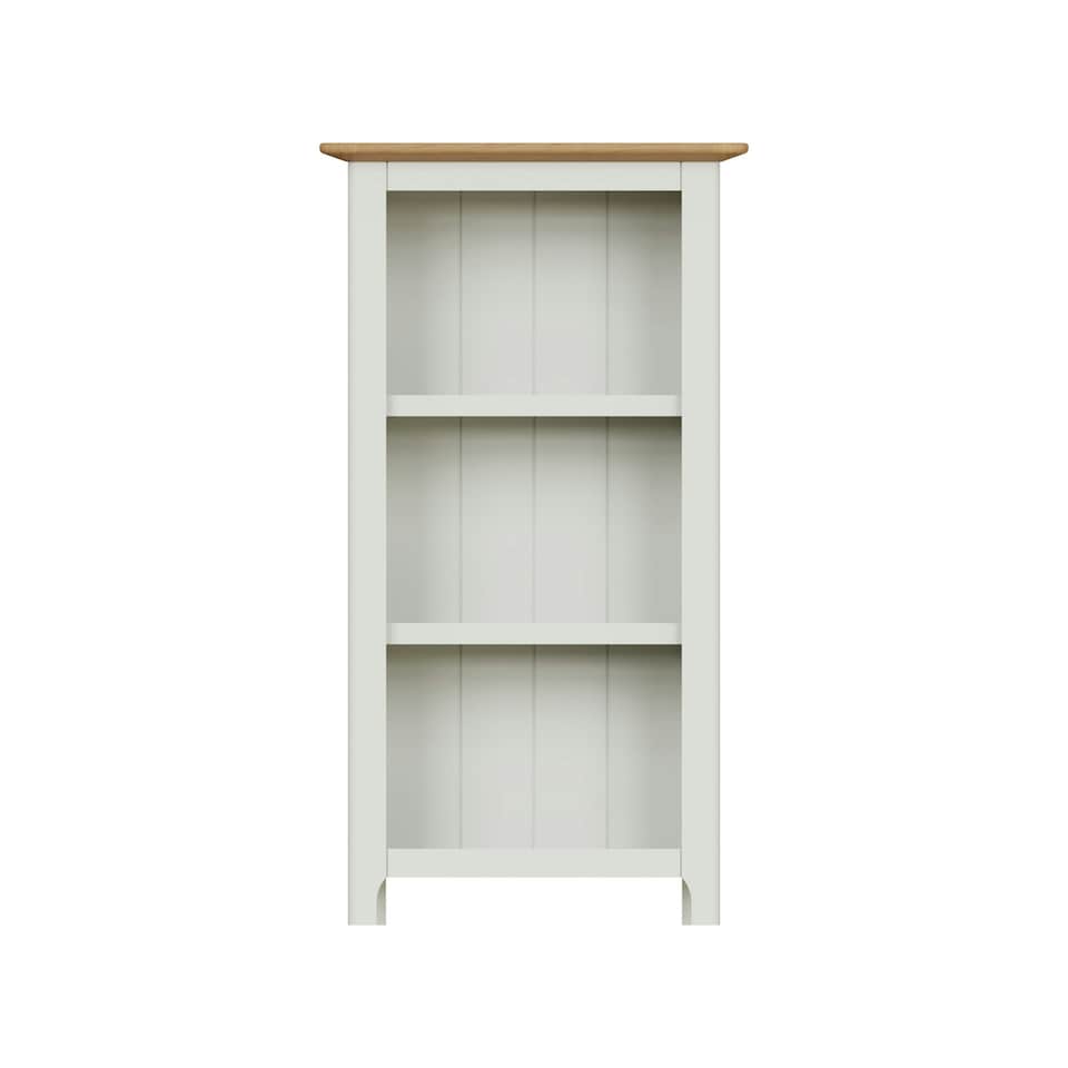 image 1 of Taberno Oak 3 Tier Bookcase Linen White White
