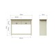 image 5 of 2 Drawer Console Table