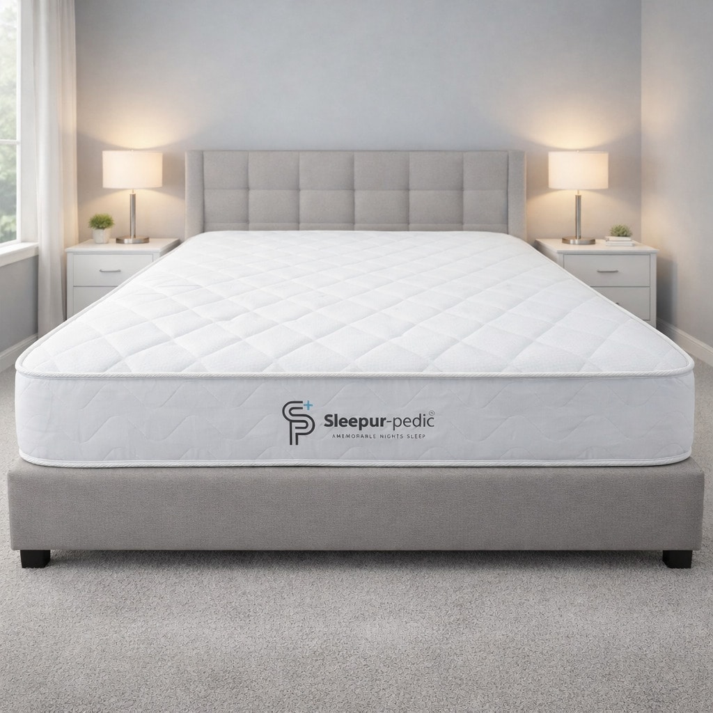 Single Mattress 90 X 190cm, Affordable 3ft Memory Infused Foam and Spring Mattress. Approx 7 inch/18cm Deep with Quilted CoolTouch Cover, Fire retardant, Soft-Med Firm Feel