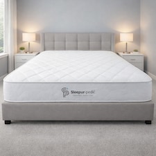 Single Mattress 90 X 190cm, Affordable 3ft Memory Infused Foam and Spring Mattress. Approx 7 inch/18cm Deep with Quilted CoolTouch Cover, Fire retardant, Soft-Med Firm Feel