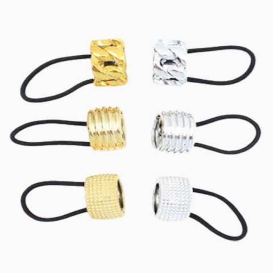 Molly And Rose Plastic Hair Cuff On Elastic 8517