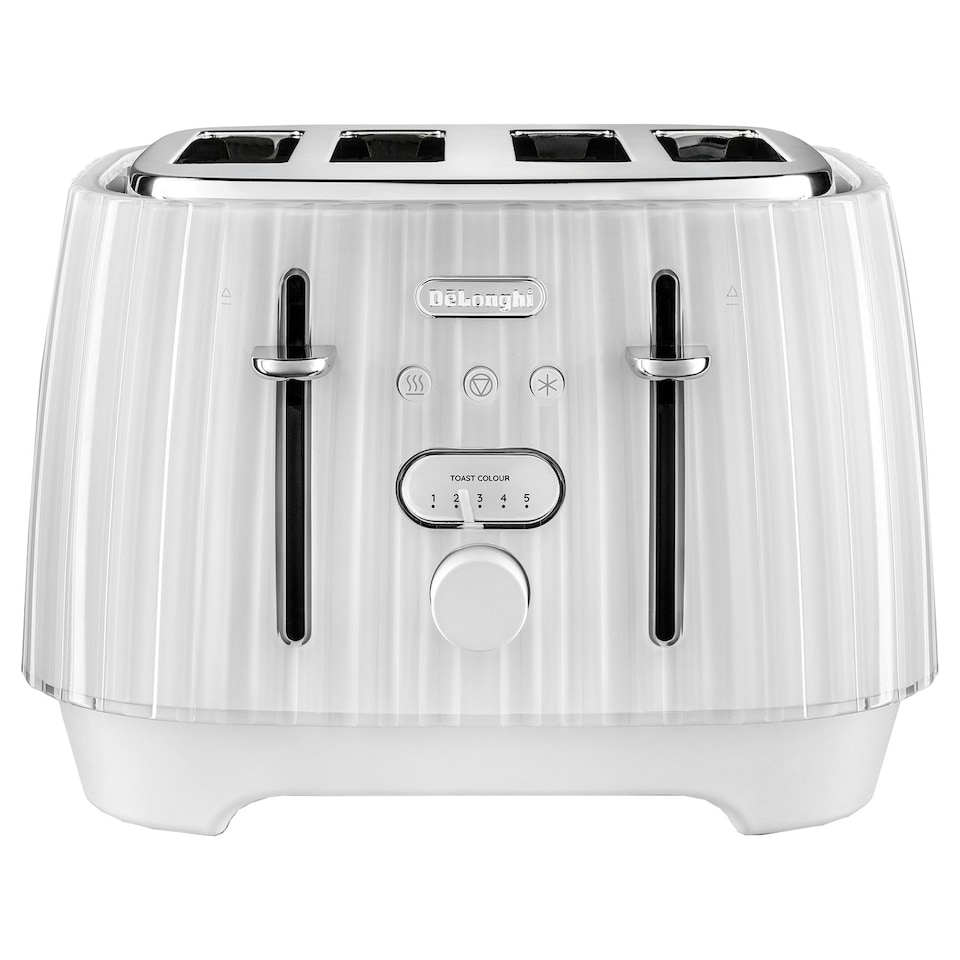 image 1 of Delonghi 4 Slice Ballerina Toaster White