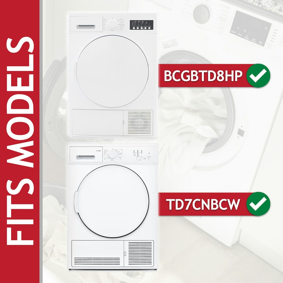 image 1 of SPARES2GO Poly-V Drive Belt for Bush BCGBTD8HP TD7CNBCW Tumble Dryer (7PH2012 SH200)