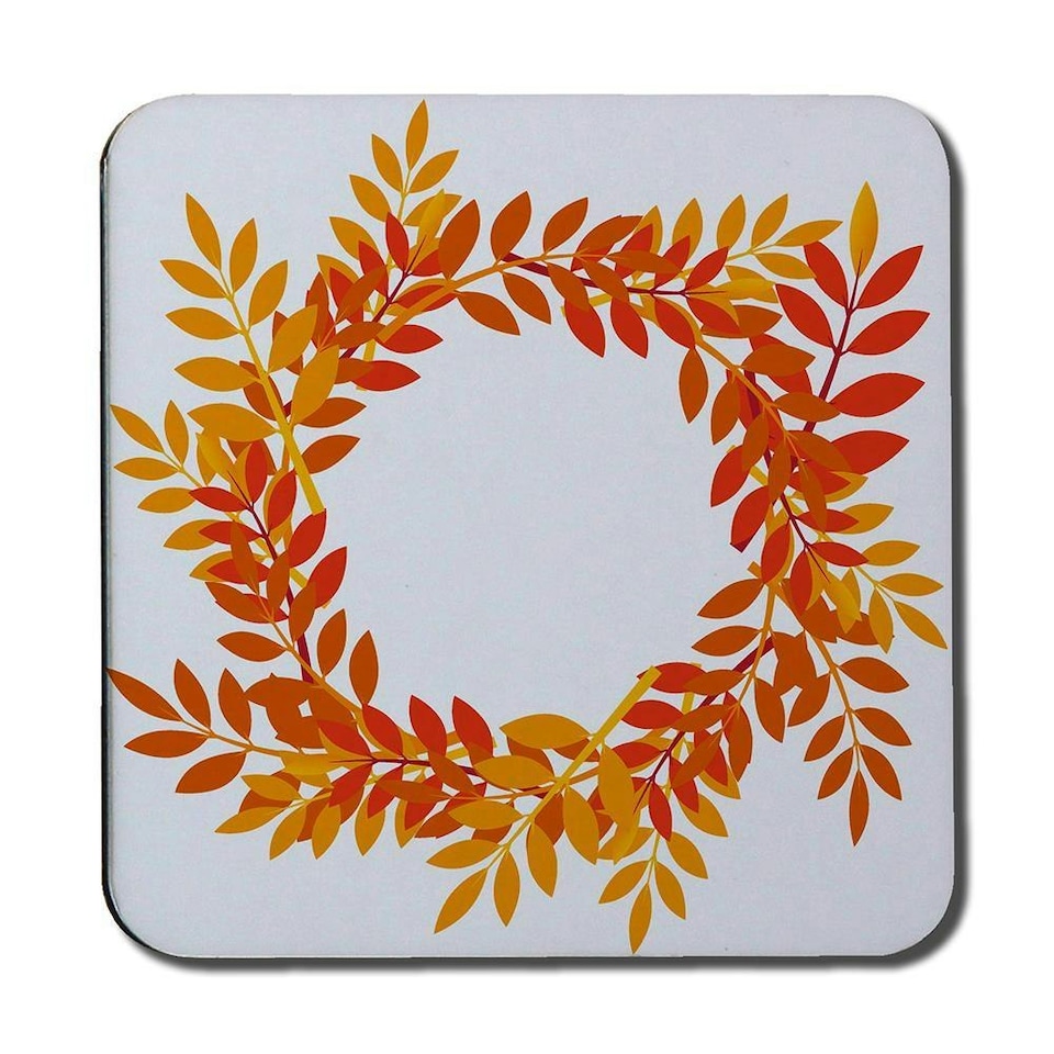 image 1 of Orange & Red Autumn Leaves (Coaster)