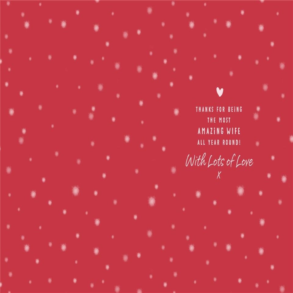 image 1 of Forever Friends Wife Luxury Christmas Card