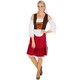 image 1 of Womens Costume Medieval Maid | Red | red/white | XL | 1