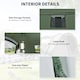 image 4 of Outsunny Camping Tent Dome Pop-up Tent  with Windows for 4-5 Person Dark Green