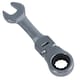 image 5 of 12mm Stubby Flexi Ratchet Combination Spanner Metric Wrench 72 Teeth SPN17