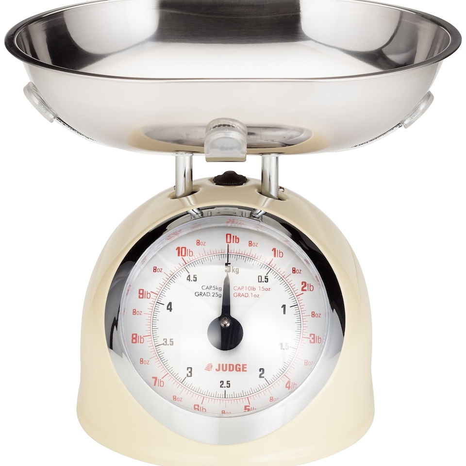 image 1 of Judge Kitchen Classic Mechanical Scale 5kg Cream