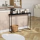 image 8 of Vida Designs Console Table With Metal Leg, Black | Black | Black