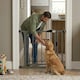 image 8 of Safetots Pressure Fit Self Closing Stair Gate, 75cm - 82cm, Slate Grey, Auto Closing Baby Gate, Safety Barrier