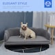 image 6 of PawHut Dog Sofa, Pet Couch Bed for Medium, Large Dogs w/ Legs, Cushion - Grey
