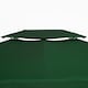 image 8 of Outsunny 3x4m Gazebo Replacement Roof Canopy 2 Tier Top UV Cover Green