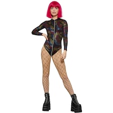 Fever Womens/Ladies Miss Whiplash Rainbow Bodysuit - Multicoloured - S S