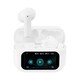 image 1 of Streetz T600 ANC True Wireless Earbuds with LCD Screen - White