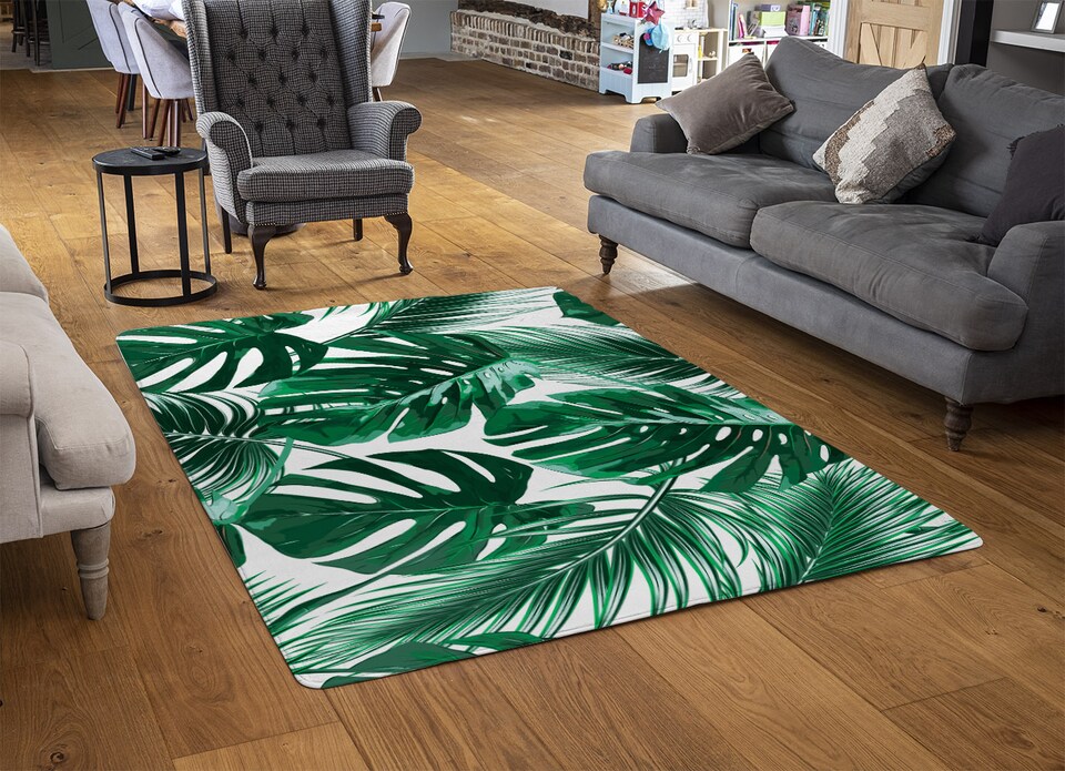 image 1 of Palm Leaves Rug | Multi