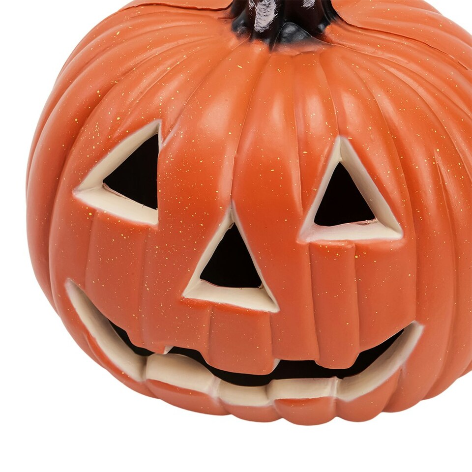 image 1 of Living and Home Halloween LED Pumpkin Lantern Battery Operated - 20*18cm