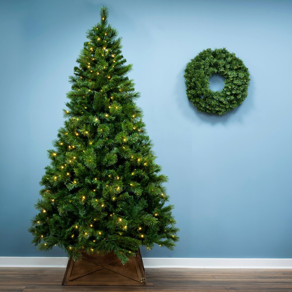 image 1 of Christmas Tree World  12ft/360cm Pre-lit Majestic Dew Pine Christmas Tree