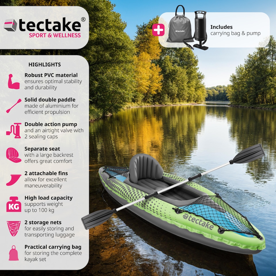 image 1 of Kayak Liberty - single seater, inflatable, including paddle