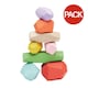 image 1 of MidOcean Dolmen Wood Stacking Rocks (Pack of 8) - Multicoloured - One Size