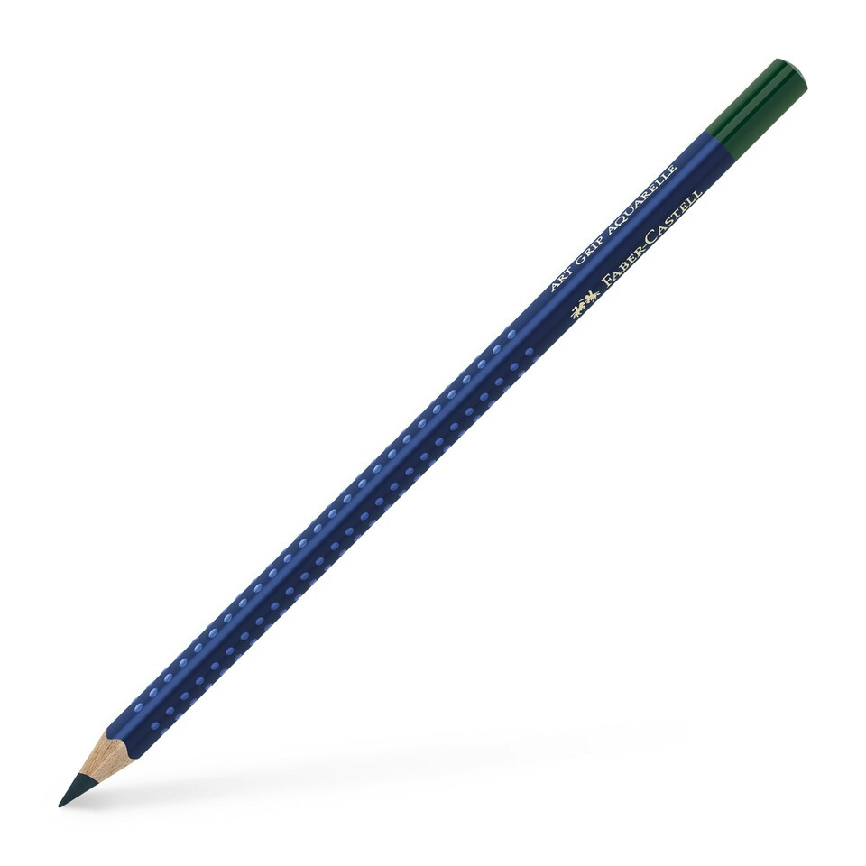 Faber-Castell - Art Grip Aquarelle Studio Pencil, Deep Cobalt Green (158) - FC114258
