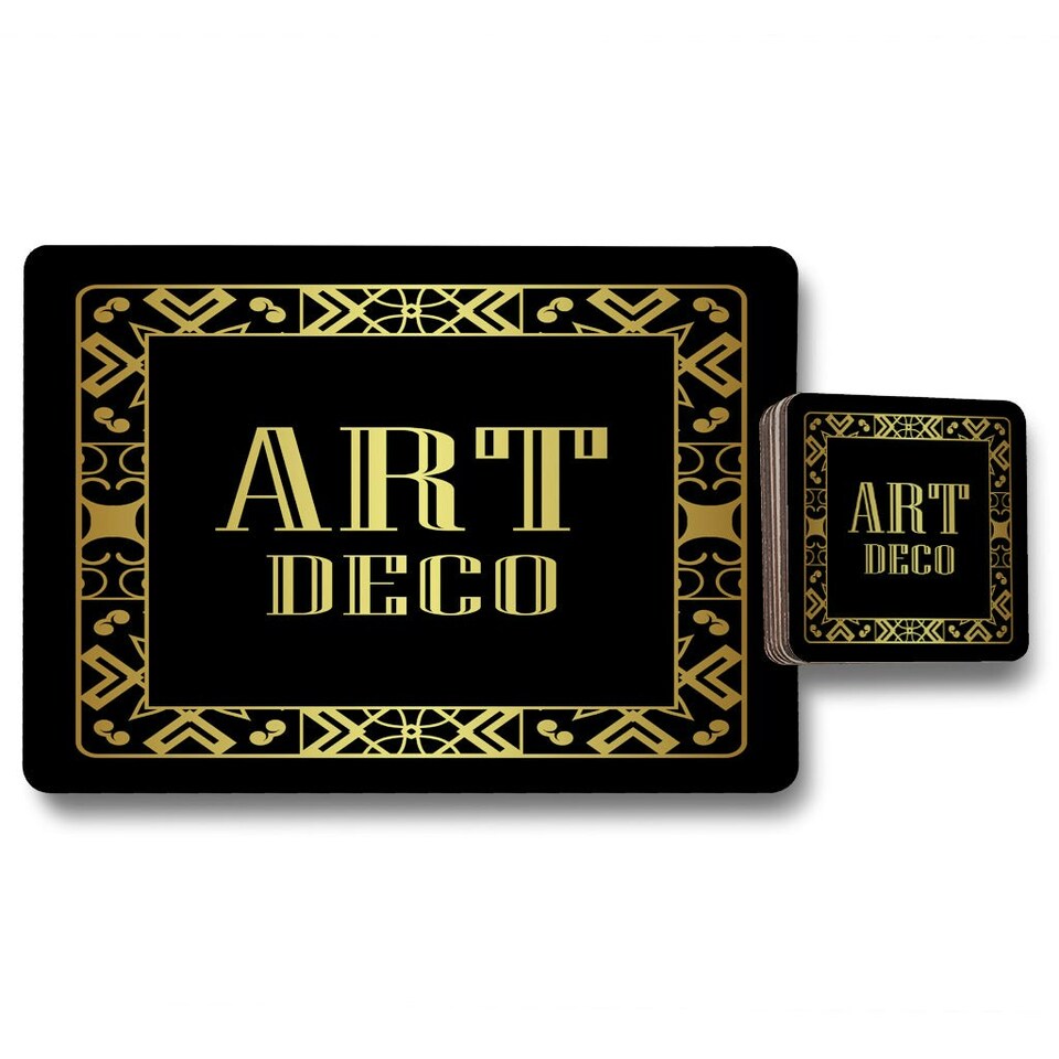 image 1 of Art Deco (Placemat & Coaster Set)