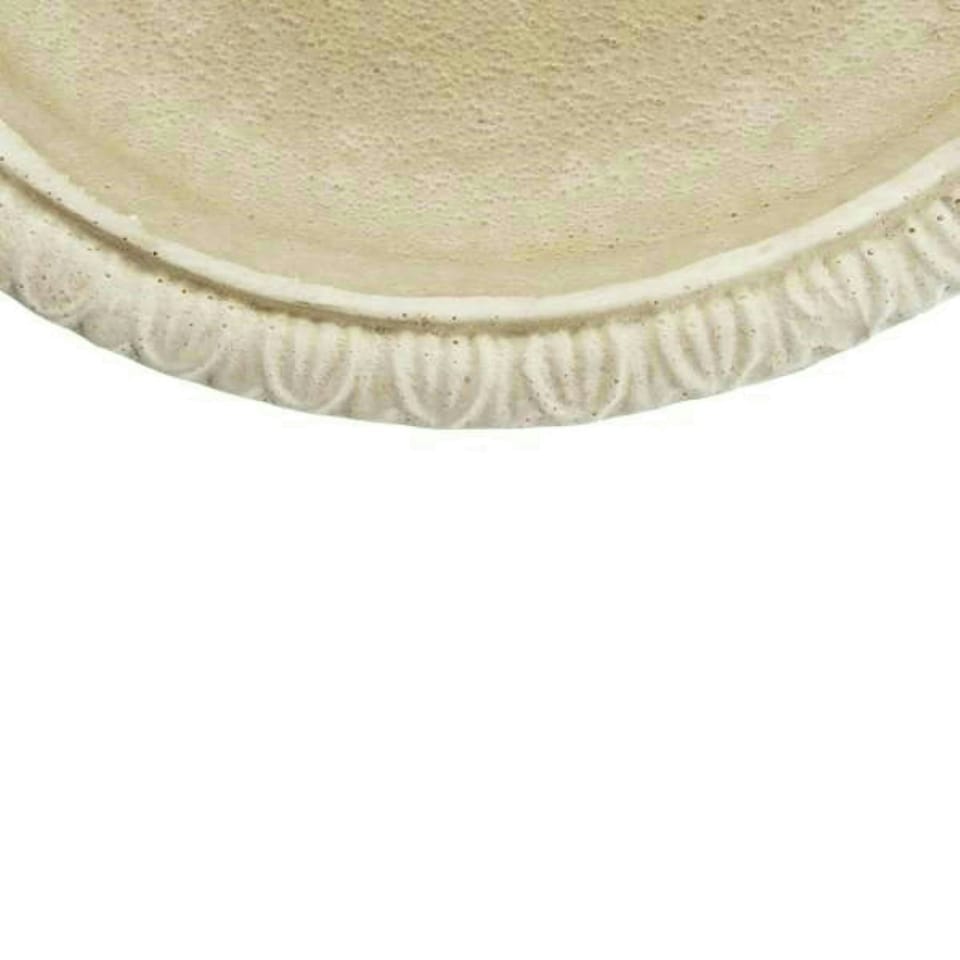 image 1 of Primrose Wilson Stone Garden Bird Bath Table Water Bowl Cream 38cm