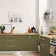 image 6 of Sticky Back Plastic Matt Olive Green Plain Kitchen Self-adhesive Vinyl Wrap for Cupboards, Doors and Furniture 67.5cm x 2m (5 rolls) - d-c-fix