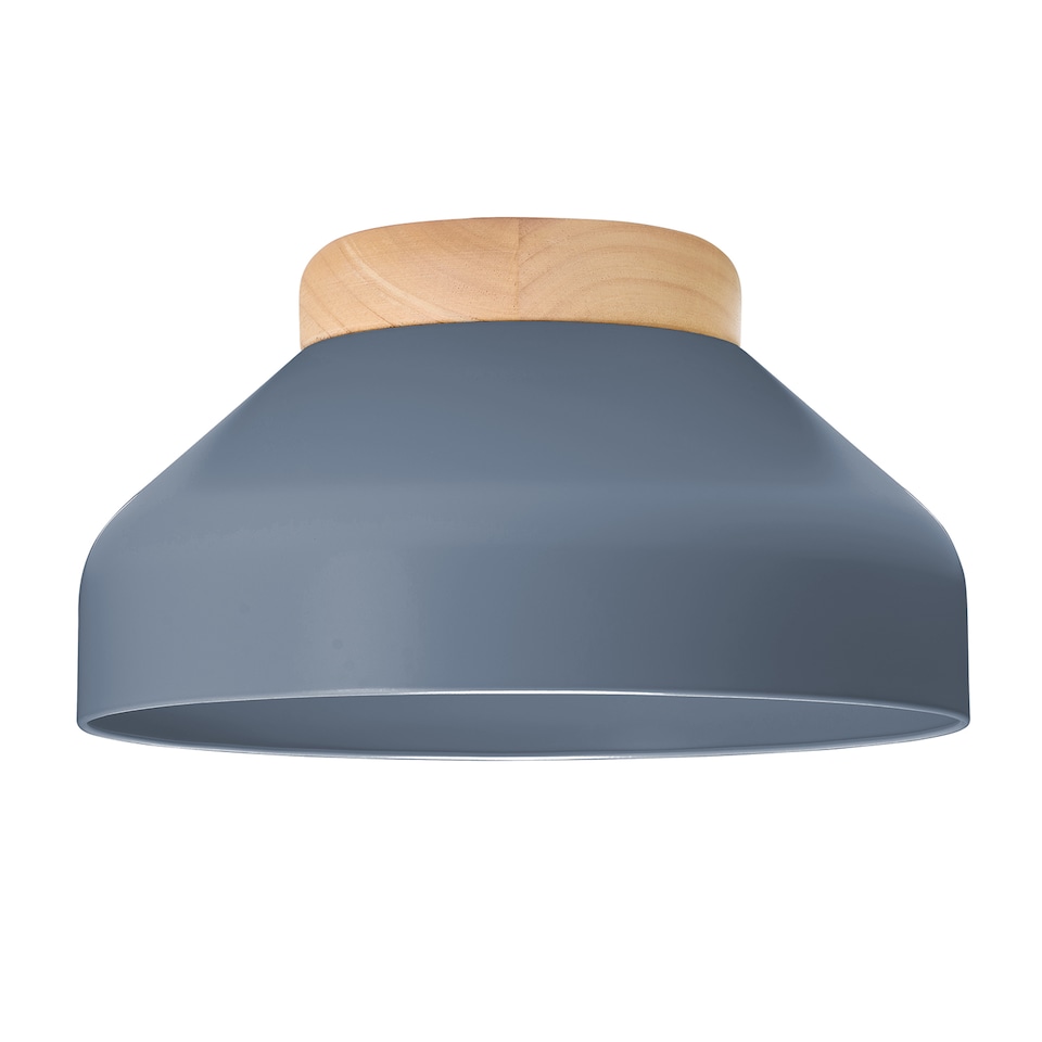 image 1 of Contemporary Scandinavian Designed Semi Flush Ceiling Light in Charcoal Grey | Grey