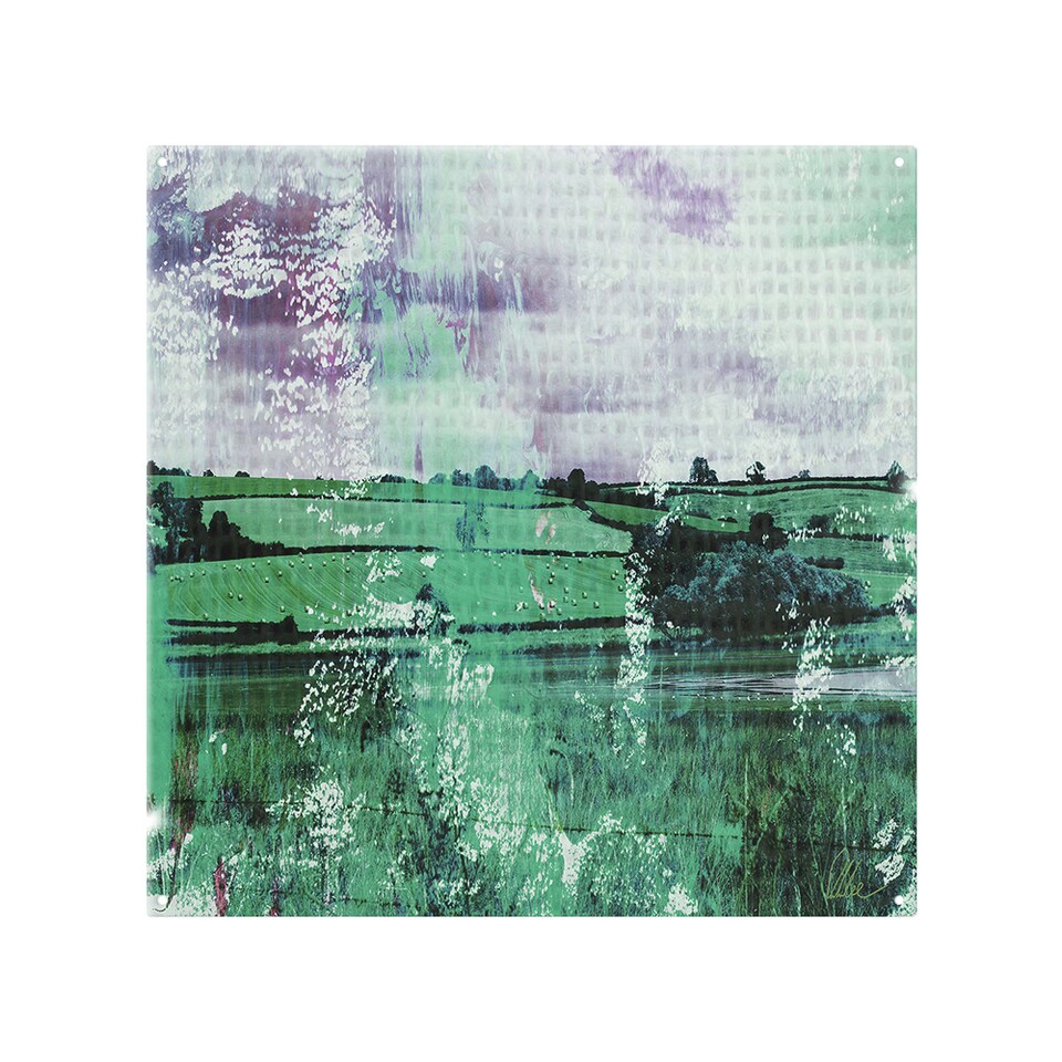 image 1 of Classic Green Countryside Splash Back | White