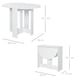 image 7 of HOMCOM Folding Dining Table Foldable Drop Leaf Dinner Table for Kitchen White