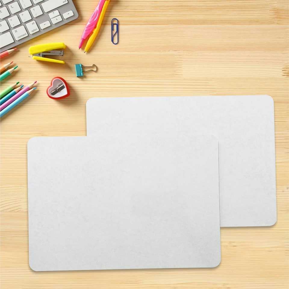 image 1 of Pack of 60 Rigid MDF Plain A4 Whiteboards