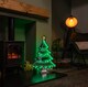 image 3 of 60cm Infinity Standing Christmas Tree on Metal Base with Green LEDs