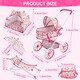 image 4 of Kids Baby Doll Stroller & Accessories Set – Tent, Beach Chair, Umbrella & Bag, Role‑Play Toy for Girls & Boys Ages 3+