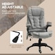 image 4 of Vinsetto Office Chair w/ Heating Massage Points and Lumbar Support Grey