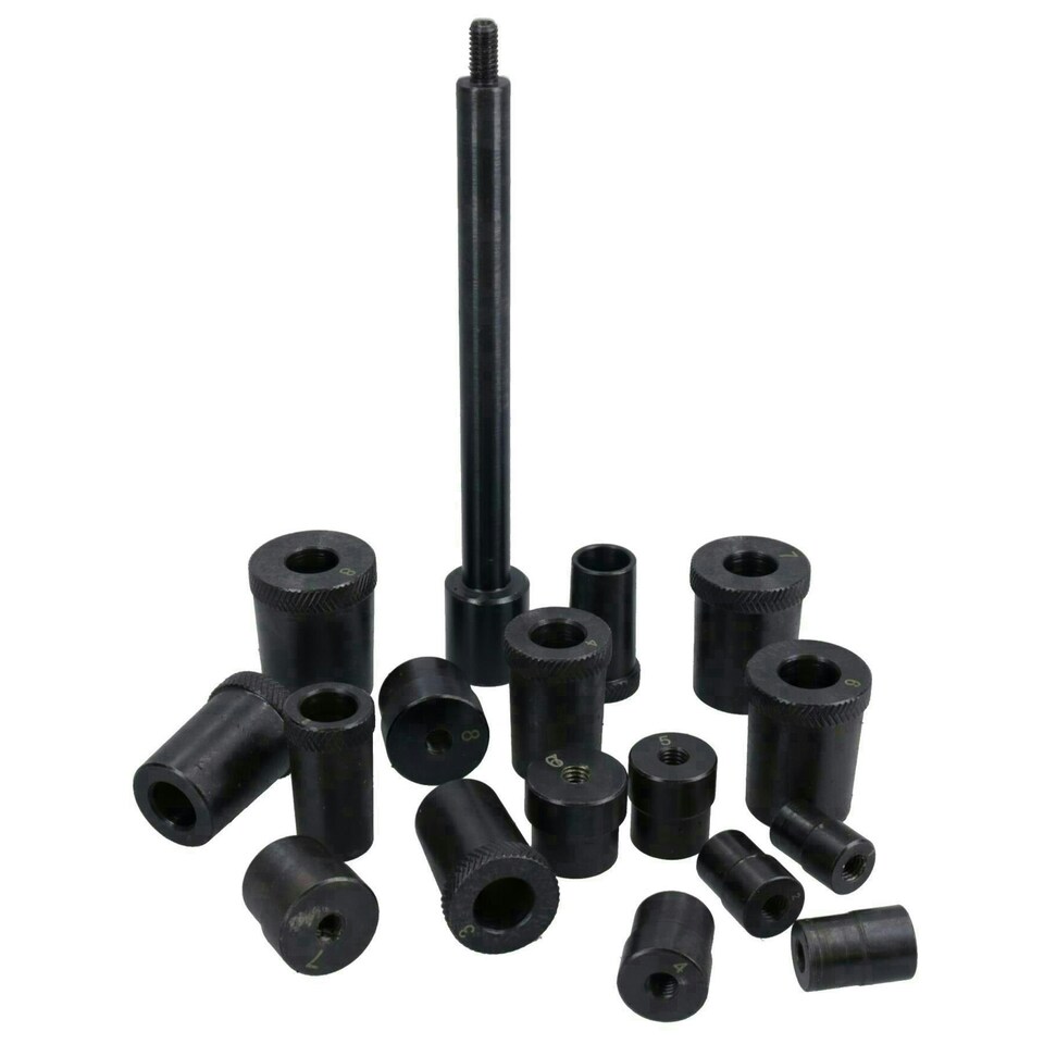 image 1 of 17pc Universal Clutch Fly Wheel Aligning Car Van Mechanics Kit Alignment TE136