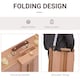 image 3 of HOMCOM Wooden Art Easel Tripod Sketch Artist Painters Craft Portable Folding Drawing Board Lightweight | Brown