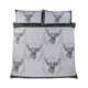 image 1 of Angus Stag Brushed Cotton Bedding Set Grey | Single
