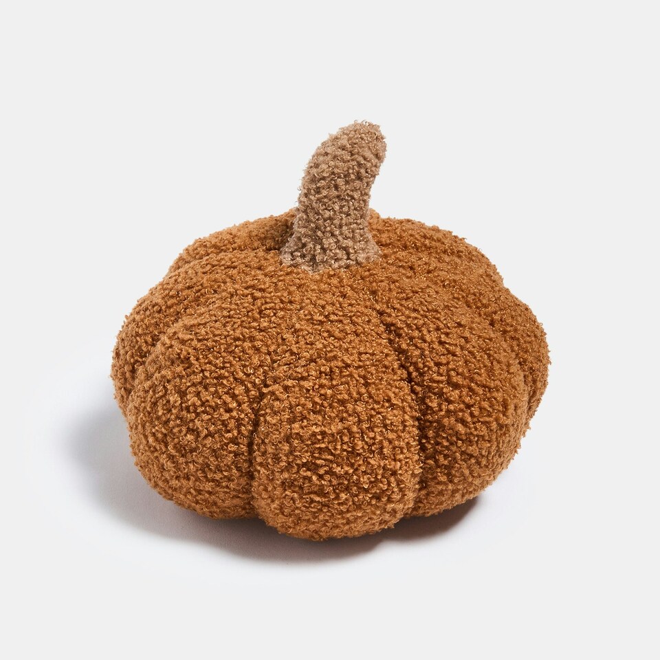 image 1 of OHS Pumpkin Halloween Autumn Fall Decor Soft Boucle Heavy Weighted Home Office Door Stopper
