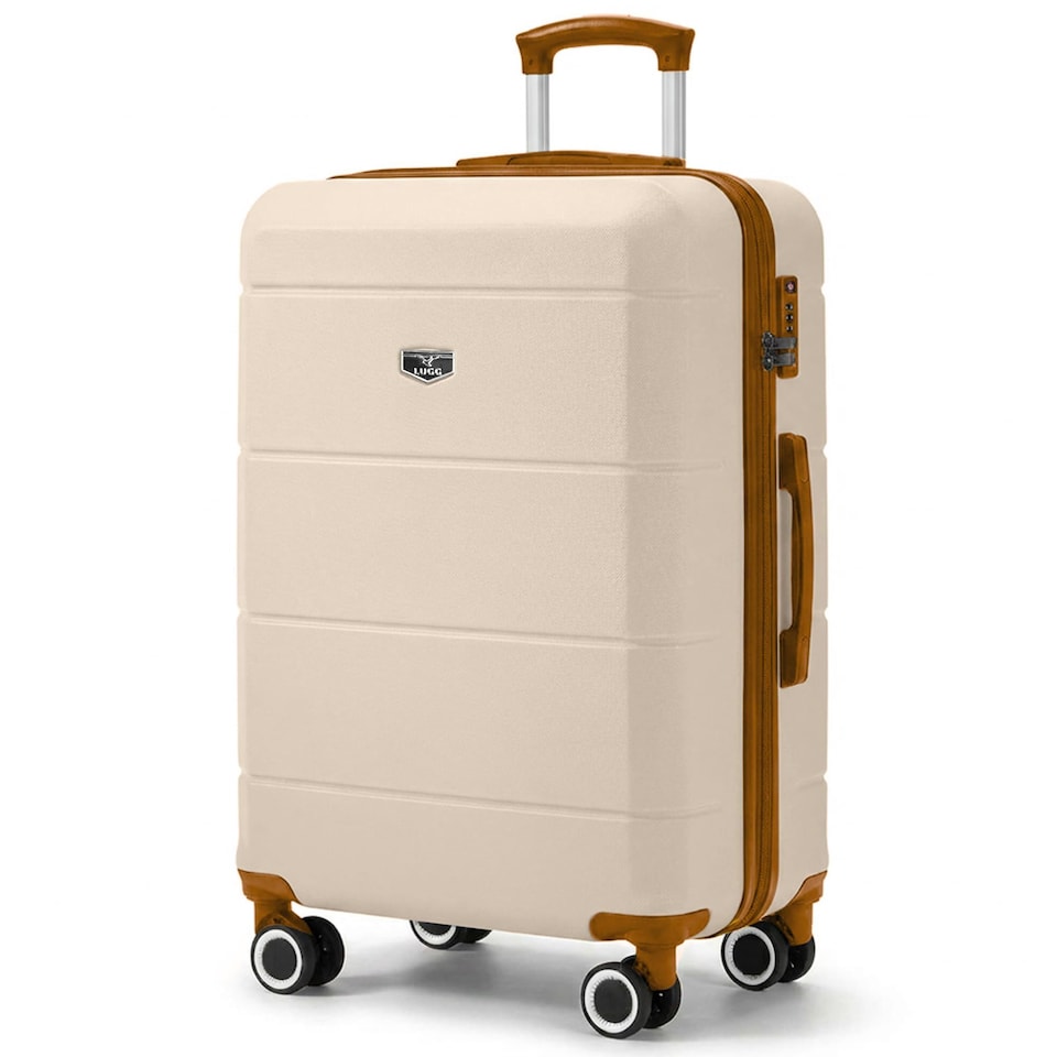 image 1 of Lugg Jetset Lightweight Hard Shell Suitcase ABS 4 Wheels TSA Lock (65x44x25.5cm)