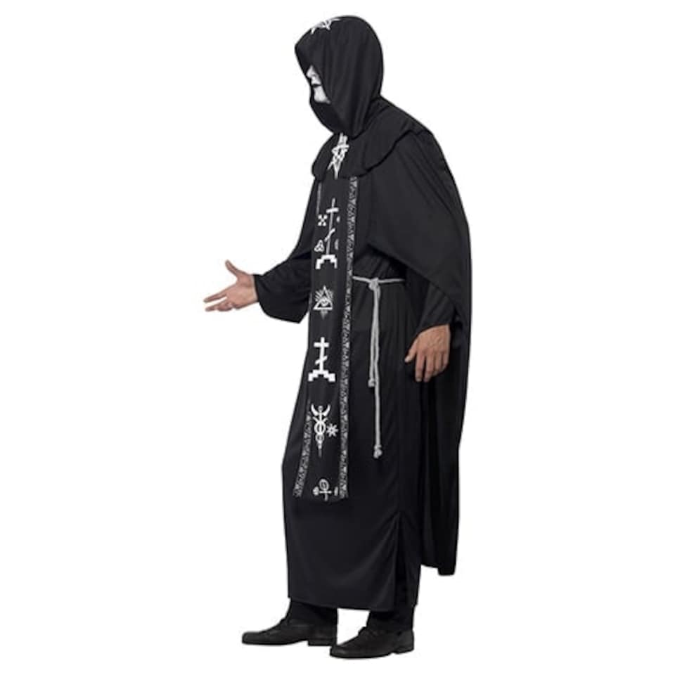 image 1 of Dark Arts Ritual Fancy Dress Costume Unisex Adult One Size Black | One Size