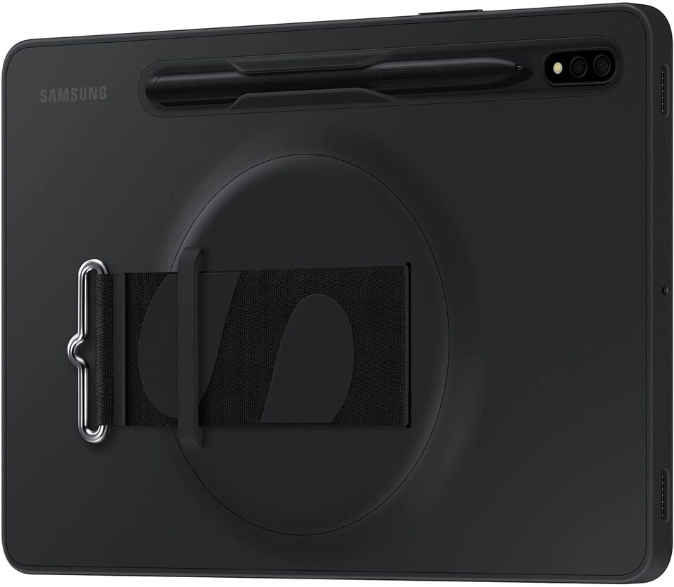 image 1 of Samsung Galaxy Tab S7/S8 Strap Cover Black - EF-GX700CBEGWW