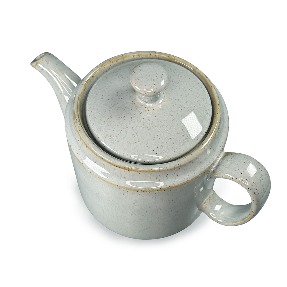 image 1 of Scandi Home Frederiksberg Duck Egg Blue Artisan Glaze Ceramic 1L Infuser Teapot