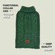 image 4 of HugglePets Legacy Cable Knit Dog Jumper | Green | L